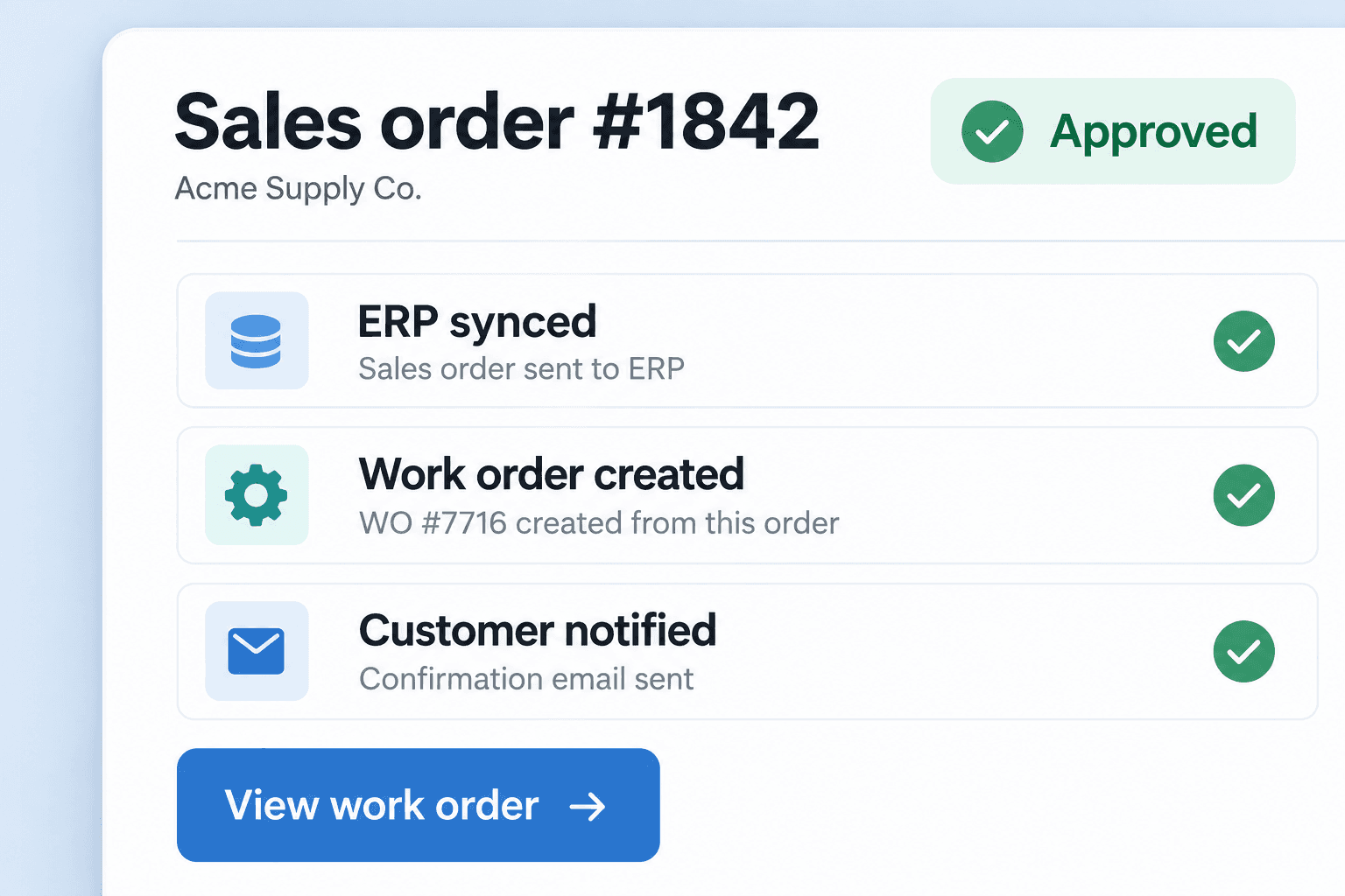 Orders, Documents & ERP Connections